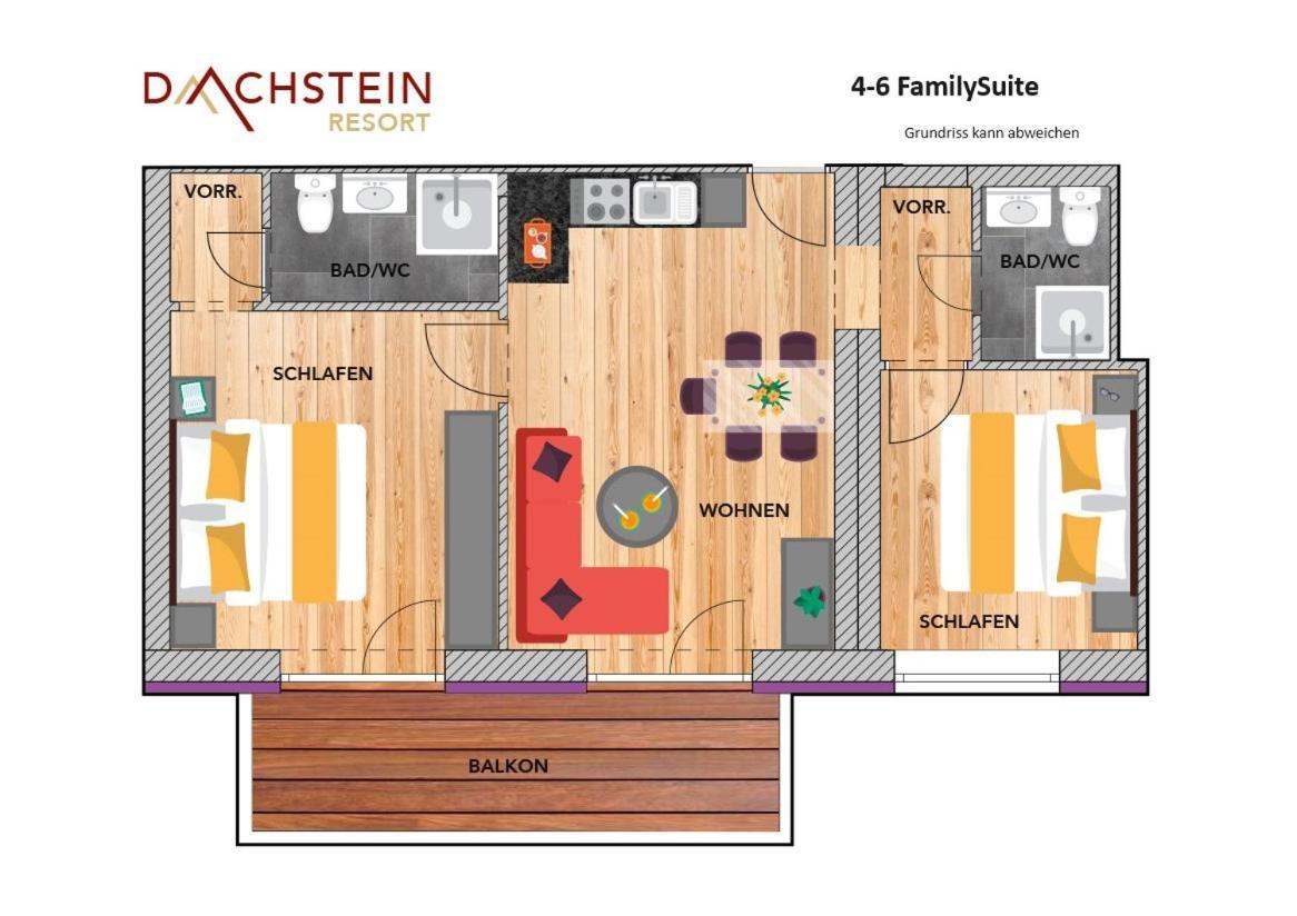 Apart- Und Wellnesshotel Dachsteinresort Rußbach am Paß Gschütt Exteriör bild