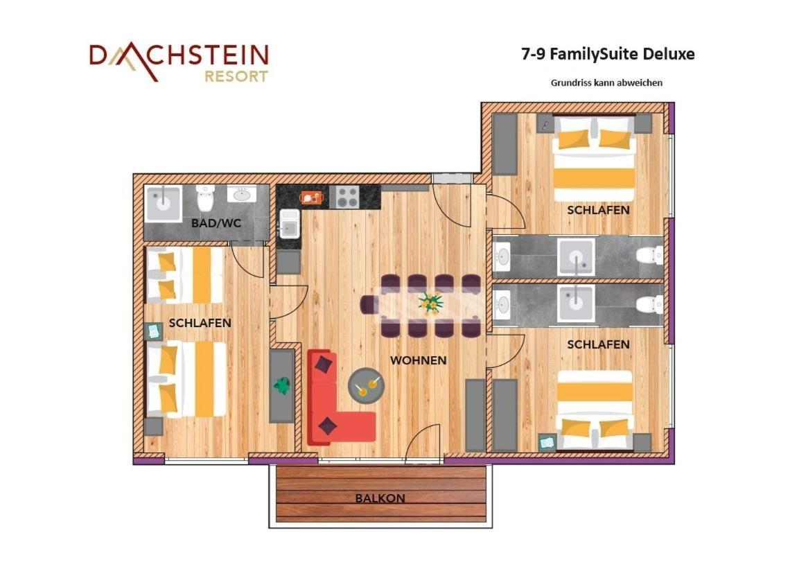 Apart- Und Wellnesshotel Dachsteinresort Rußbach am Paß Gschütt Exteriör bild